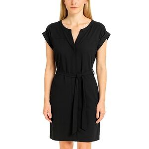 Lysse Lightweight Ponte Romper Jumpsuit Black Travel Knit Shorts Chic Size S